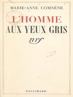 cover image of L'homme aux yeux gris